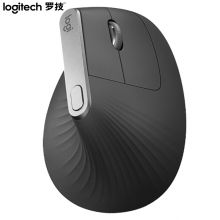罗技(Logitech)MX Vertical 鼠标 无线蓝牙鼠标 办公鼠标 垂直鼠标 人体工学设计 黑色 带无线2.4G接收器