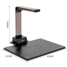 得力(deli)高拍仪 1200万高清像素 硬底A4幅面 文档资料连续扫描 照片证件扫描仪