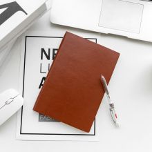 广博(GuangBo)A5笔记本子皮面本商务办公会议本记事本 96张悦彩  GBP25667