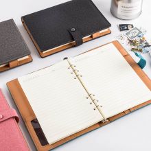 广博 GuangBoA5按扣活页笔记本子 皮面记事本 博彩 100张 GBP8607