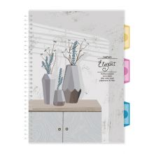 广博(GuangBo)笔记本子线圈记事本子日记本分类索引文具 115张单本装图案随机