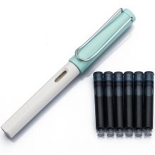 英雄（HERO）钢笔359A正姿 学生办公练字铱金钢笔签字笔 薄厚片工艺铱金笔尖（附加6支墨囊） EF尖