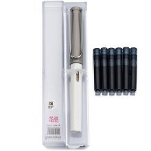 英雄（HERO）钢笔359A正姿 学生办公练字铱金钢笔签字笔 薄厚片工艺铱金笔尖（附加6支墨囊） EF尖