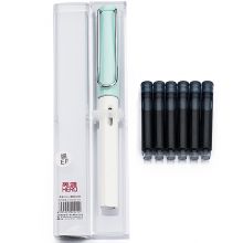 英雄（HERO）钢笔359A正姿 学生办公练字铱金钢笔签字笔 薄厚片工艺铱金笔尖（附加6支墨囊） EF尖