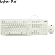 罗技(Logitech)MK120 键鼠套装 有线键鼠套装 办公键鼠套装 电脑键盘 笔记本键盘 联想全尺寸 白色