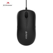 双飞燕(A4TECH)WM-100S 静音鼠标 有线鼠标 办公鼠标 便携鼠标 对称鼠标 黑色