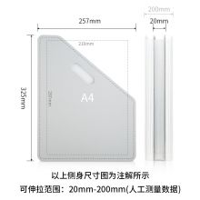 得力(deli)13格A4立式大容量风琴包 多层可伸缩文件框收纳夹 票据资料收纳册