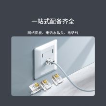 优越者(UNITEK)电话语音模块 50U镀金工程4芯打线面板模块 CAT3电话线通信插座 RJ11水晶头连接器OT28WH