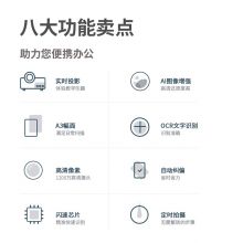 得力(deli)高拍仪 1200万高清像素 硬底A4幅面 文档资料连续扫描 照片证件扫描仪