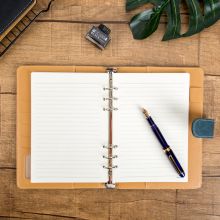 广博(GuangBo)25K活页笔记本子皮面本/商务记事本/文具日记本 100张  GBP8605