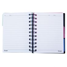 广博(GuangBo)笔记本子150张线圈本记事本日记本含分隔页