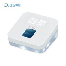 企业微信 ZK-T1新形态指纹考勤/熵基智慧云考勤机 LED时间显示打卡机 小巧高颜值轻薄款 白色