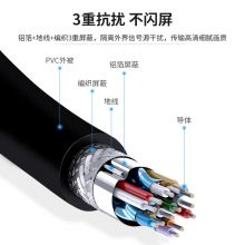优越者（UNITEK）DP转HDMI转换线 Displayport转HDMI公对母转接线黑色 电脑接电视高清视频线转换器