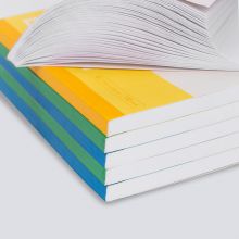 得力 deli12本A5-30张无线胶装软抄本记事本 工作笔记本子文具办公用品 7667