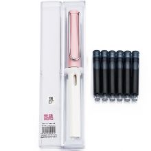 英雄（HERO）钢笔359A正姿 学生办公练字铱金钢笔签字笔 薄厚片工艺铱金笔尖（附加6支墨囊） EF尖