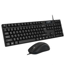 现代(HYUNDAI)MA71 有线键鼠套装 台式机专用键盘鼠标套装 电脑键盘鼠标 黑色