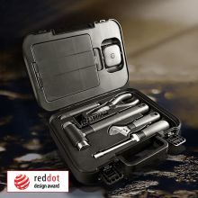 米物(MIIIW)工具箱 6+2实用工具 多层套装 家用五金工具 黑色