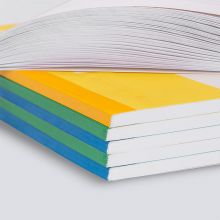 得力 deli12本A5-30张无线胶装软抄本记事本 工作笔记本子文具办公用品 7667