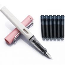 英雄（HERO）钢笔359A正姿 学生办公练字铱金钢笔签字笔 薄厚片工艺铱金笔尖（附加6支墨囊） EF尖